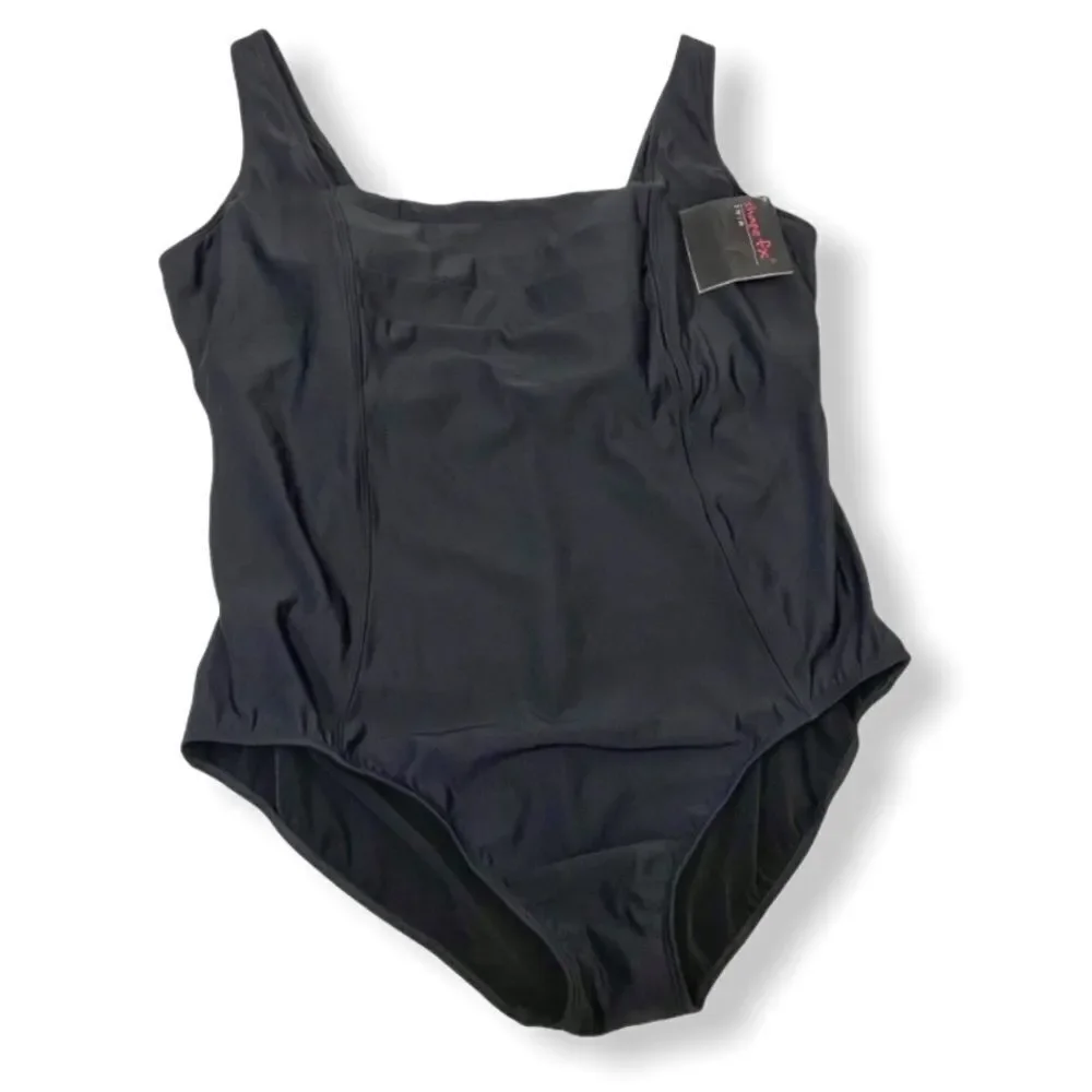 Shape FX Slimming Black One Piece Swimsuit